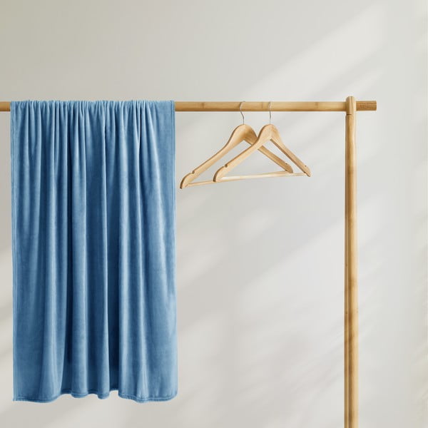 Тъмносиньо одеяло от микрофибър , 160 x 210 cm Mic - DecoKing-image-4