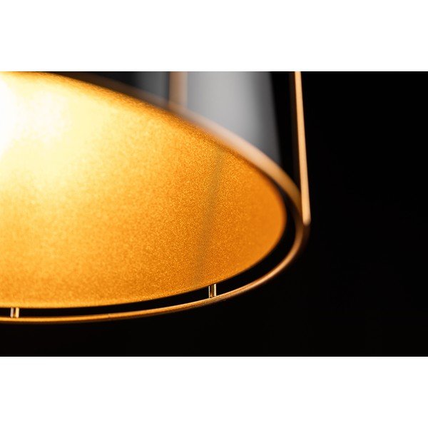 Черно висящо осветително тяло с метален абажур ø 32 cm Goa – GTV-image-4