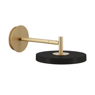 Черна LED затъмняваща се стенна лампа ø 15 cm Asteria Wall Short – UMAGE