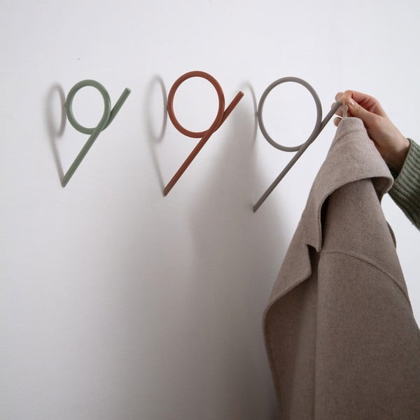 Теракотена стенна метална кука Tuba L – Spinder Design-image-1