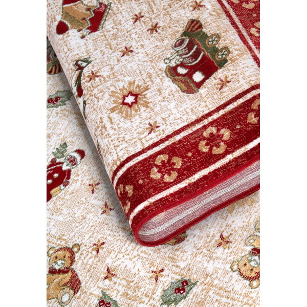 Червен  килим с коледен мотив със смес от памук 160x230 cm Toy's Delight Red Christmas – Villeroy&Boch-image-4