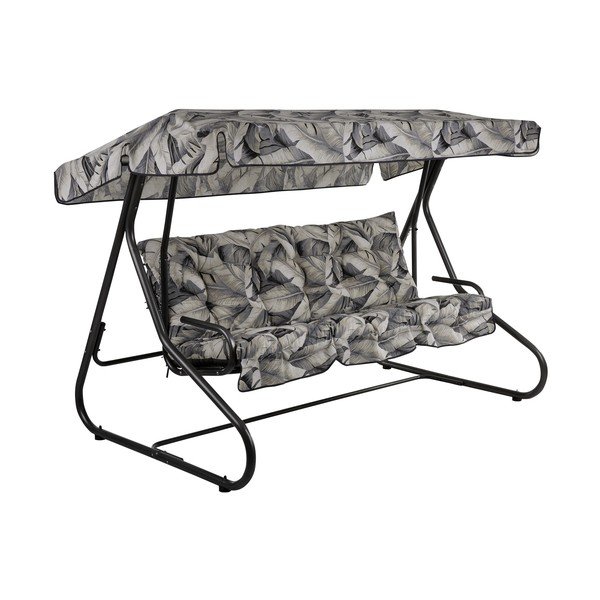 Сива метална градинска люлка Milano – Dajar-image-1