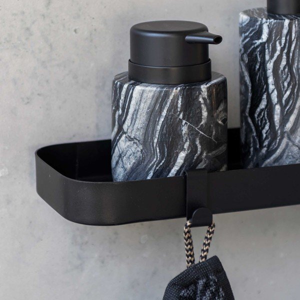 Черен стенен стоманен рафт за баня Carry – Mette Ditmer Denmark-image-2