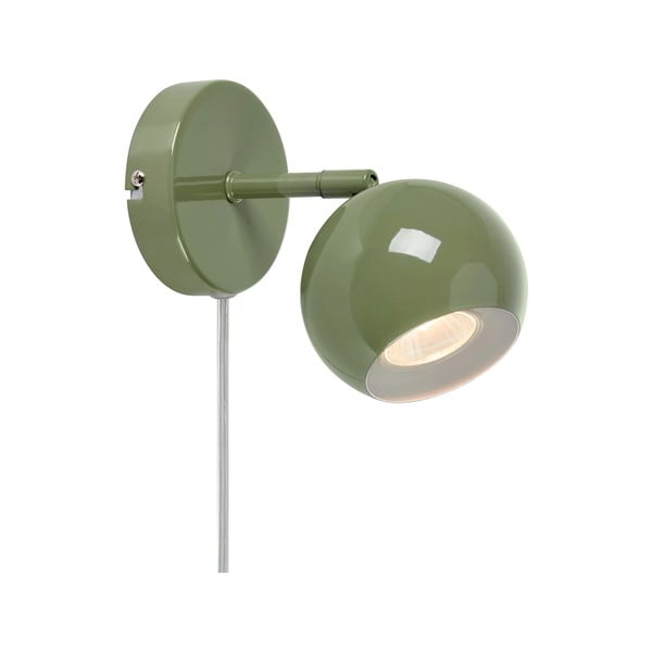 Зелена стенна лампа за контакт Pop – Markslöjd