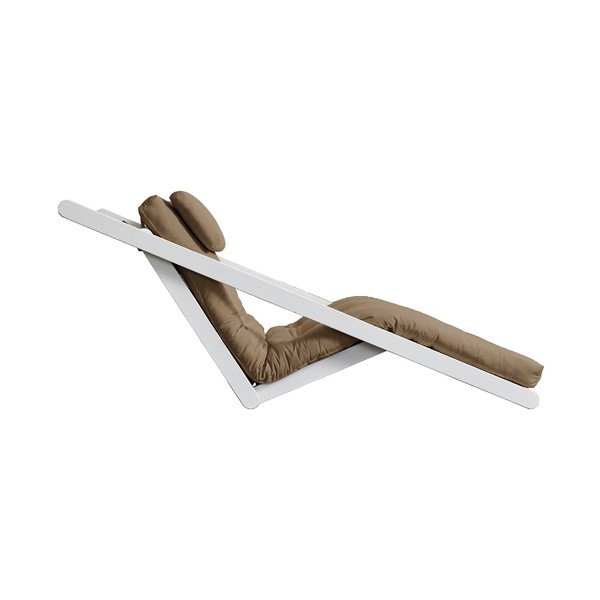 Променлив шезлонг Figo White/Mocca - Karup Design-image-3