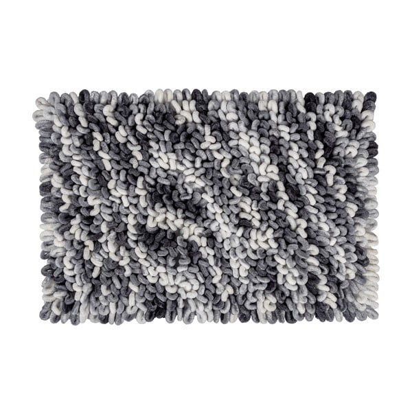 Сиво-син текстилен килим за баня 60x90 cm Lerici – Wenko