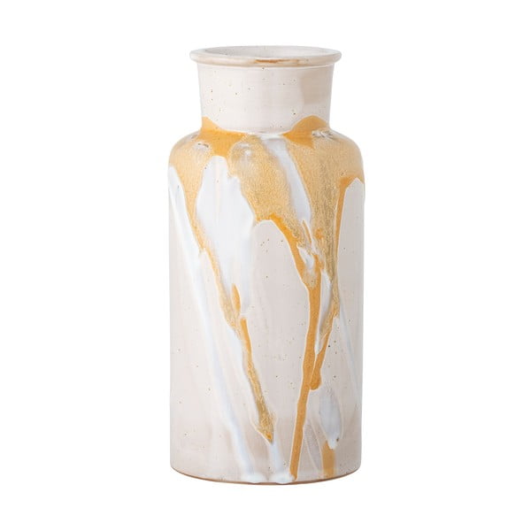 Кремава ръчно изработена каменна ваза Savana - Bloomingville