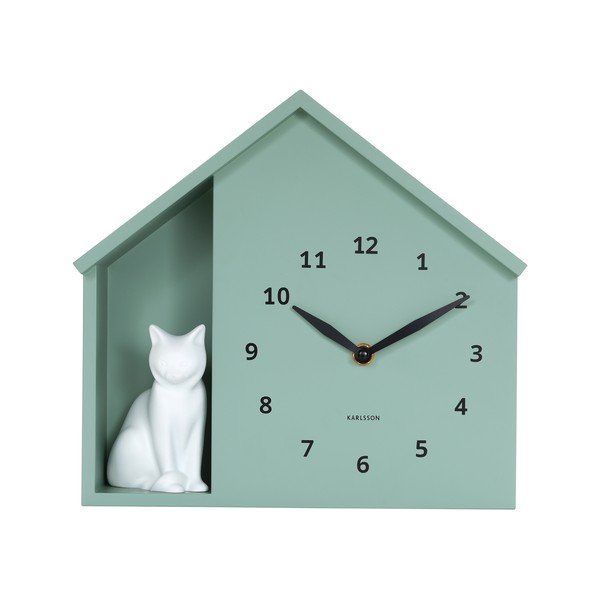 Стенен часовник Sitting Cat – Karlsson