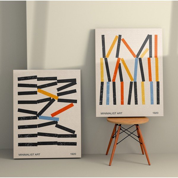Картини в комплект от 2 бр. 50x70 cm Lines – Wallity-image-1
