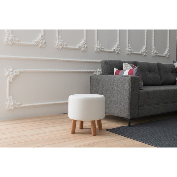 Бяла табуретка Silindir – Balcab Home-image-1