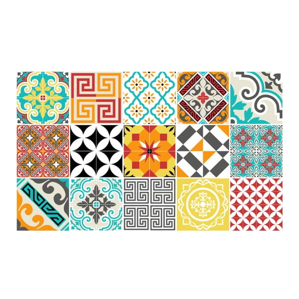 Комплект от 15 стикера Bistro, 20 x 20 cm - Ambiance-image-2