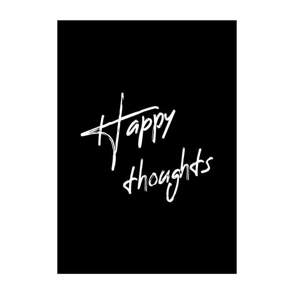 Плакат "Щастливи мисли", 40 x 30 cm - Imagioo