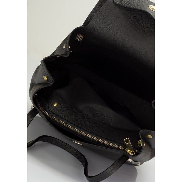 Kožená kabelka Lisa Minardi 5133 Black-image-1