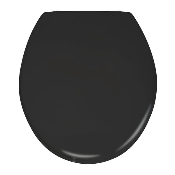 Матова черна тоалетна седалка , 41 x 38 cm Prima - Wenko