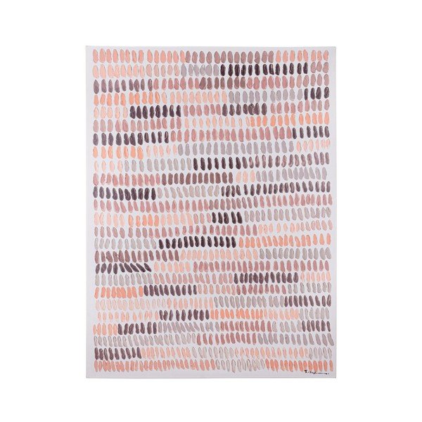 Картина с ръчно рисувани елементи с включена рамка/върху платно 90x120 cm Naska – Bizzotto