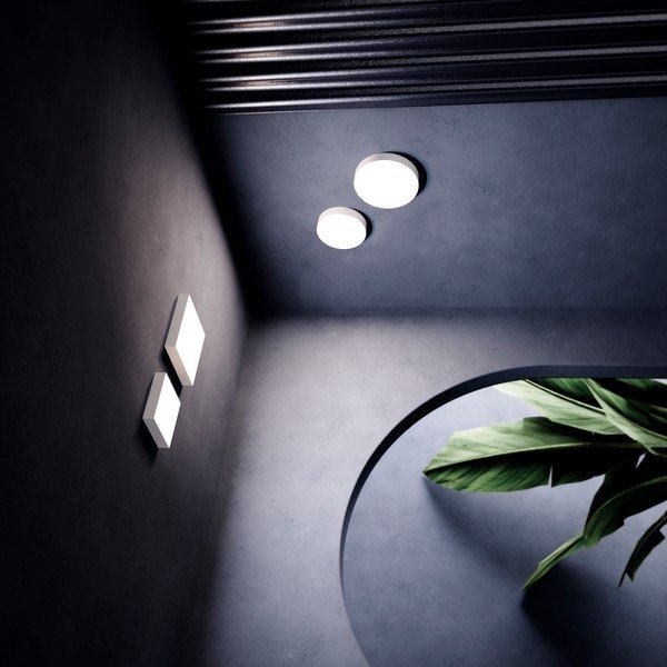 Бяла лампа за таван , ø 13,5 cm Rond - SULION-image-3