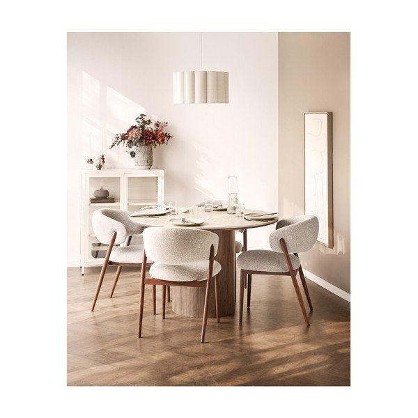 Кръгла трапезна маса с керамичен плот ø 120 cm Delphi – House Nordic-image-2
