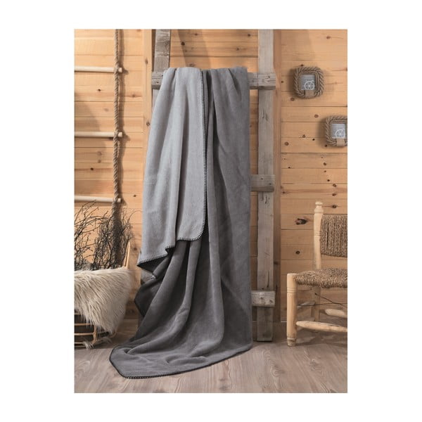 Одеяло на сиви райета, 200 x 220 cm - Mijolnir