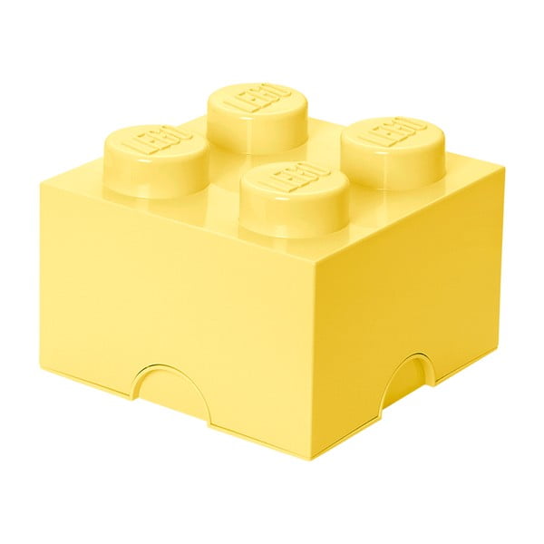 Светложълта квадратна кутия за съхранение - LEGO®