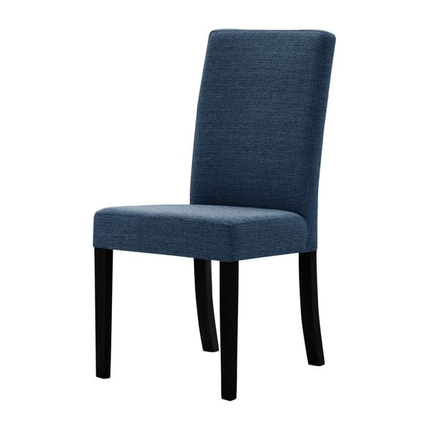 Denimově modrá židle s černými nohami Ted Lapidus Maison Tonka
