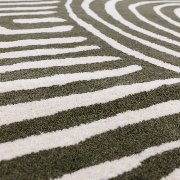 Зелен ръчно изработен вълнен килим 120x170 cm Reef – Asiatic Carpets-image-3