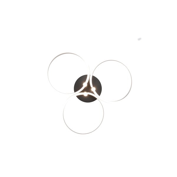 Черно и сребърно LED затъмняващо се осветително тяло за таван Caruso – Trio-image-4