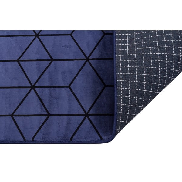 Син миещ се килим 180x120 cm - Vitaus-image-2