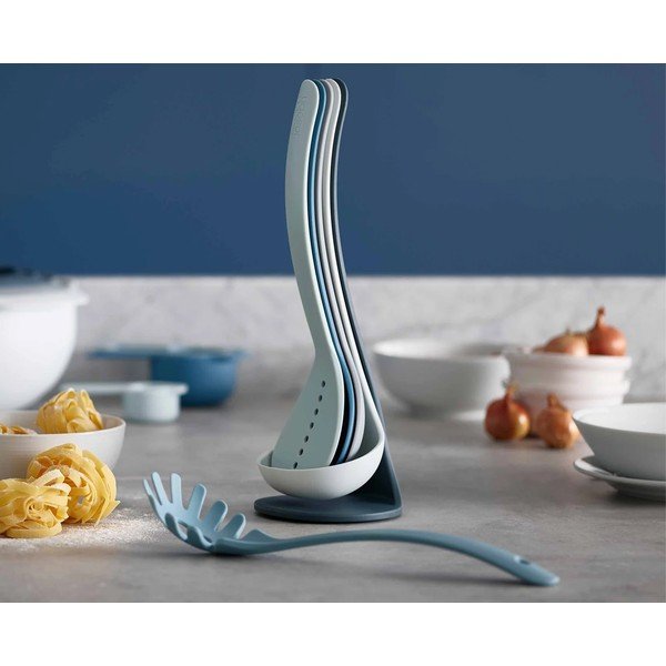 Комплект от 5 сини кухненски инструмента с поставка Nest Utensils Plus Nest Sky - Joseph Joseph-image-1