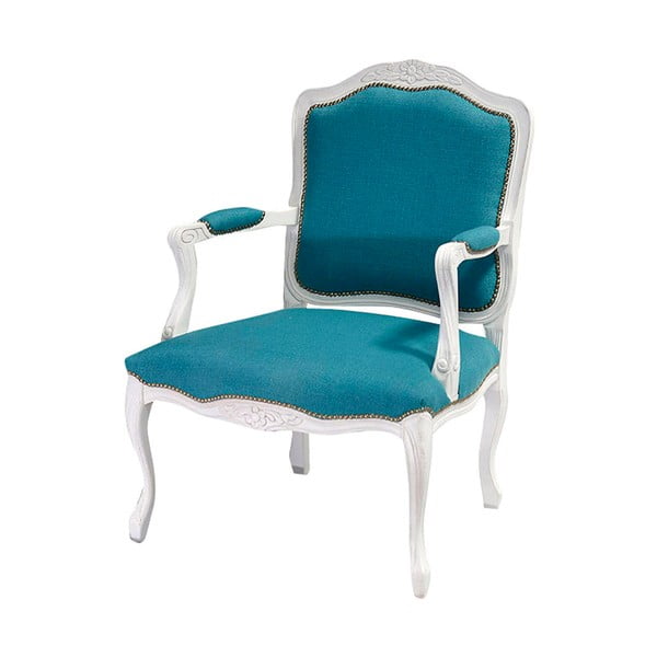 Синьо-бял пачуърк стол Ocean - Evergreen House