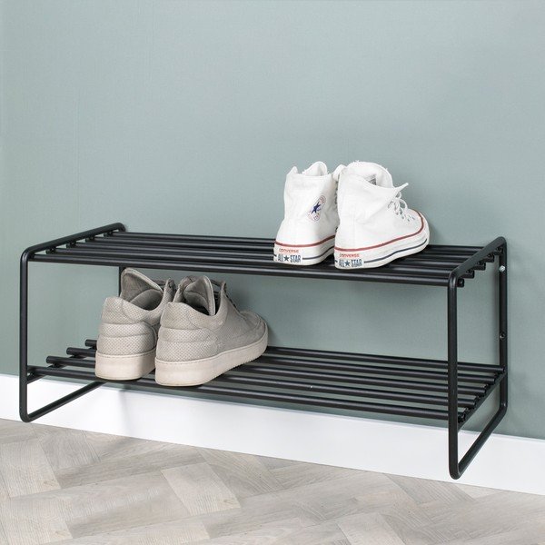 Черен метален шкаф за обувки Clint - Spinder Design-image-4