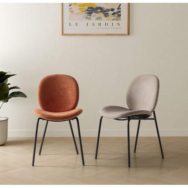 Трапезни столове в комплект от 2 броя в тухлен цвят Cori - Marckeric-image-1