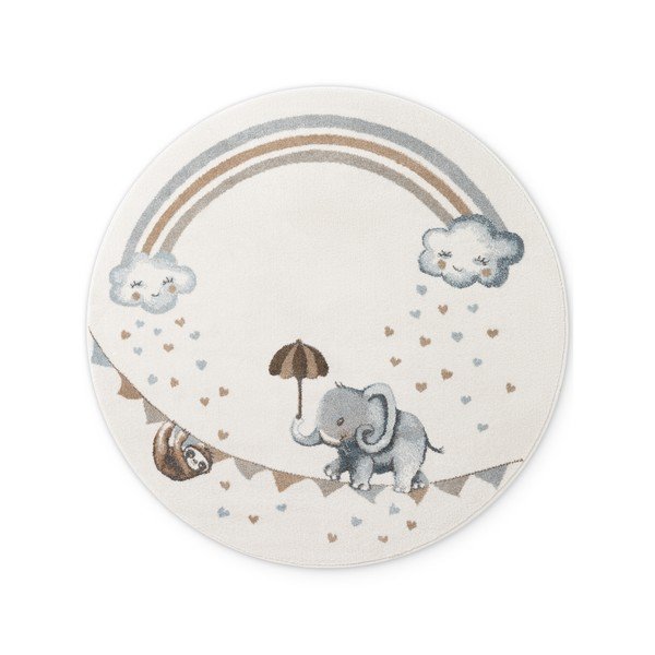 Кремав детски килим ø160 cm Walk like an Elephant Rainbow – Villeroy&Boch