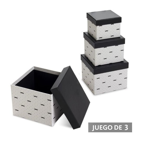 Set 3 krabic Moustache