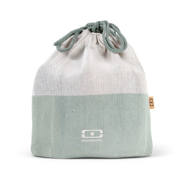Зелена текстилна чанта за кутия за закуски Pochette - Monbento