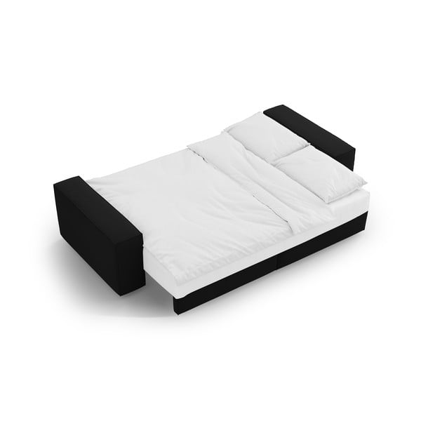 Черен разтегателен диван 247 cm Jodie – Micadoni Home-image-4