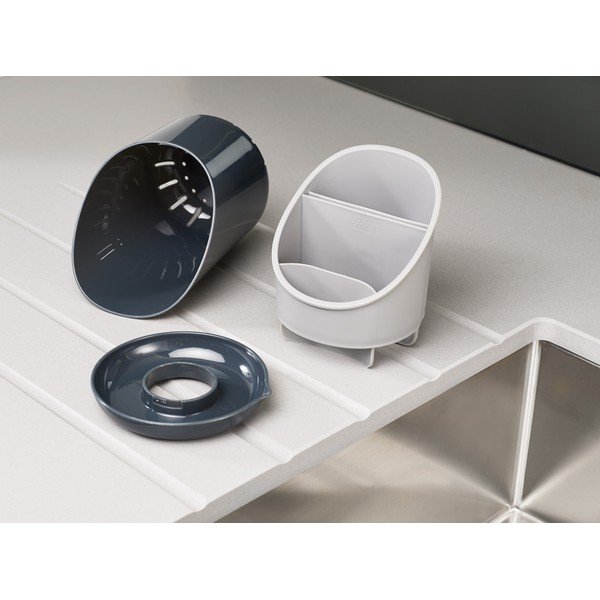 Сива стойка за прибори и кухненски инструменти Dock - Joseph Joseph-image-4