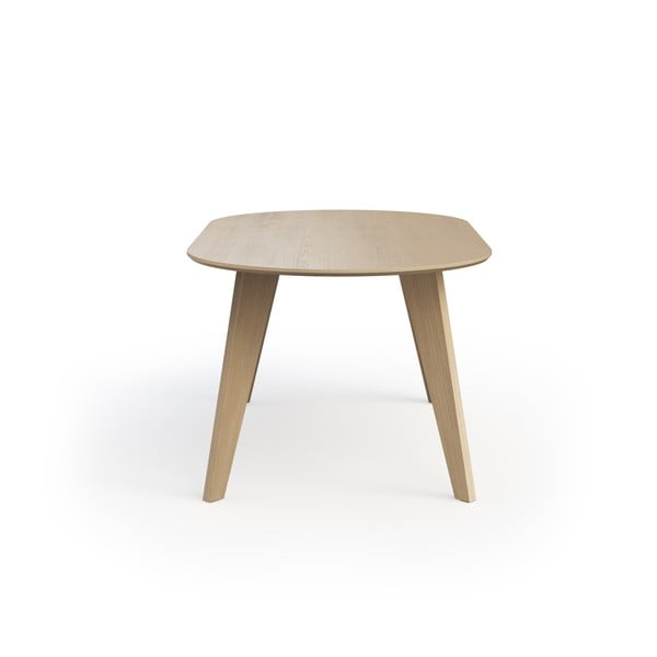 Трапезна маса с дъбов плот в естествен цвят 100x180 cm Lago – TemaHome-image-3