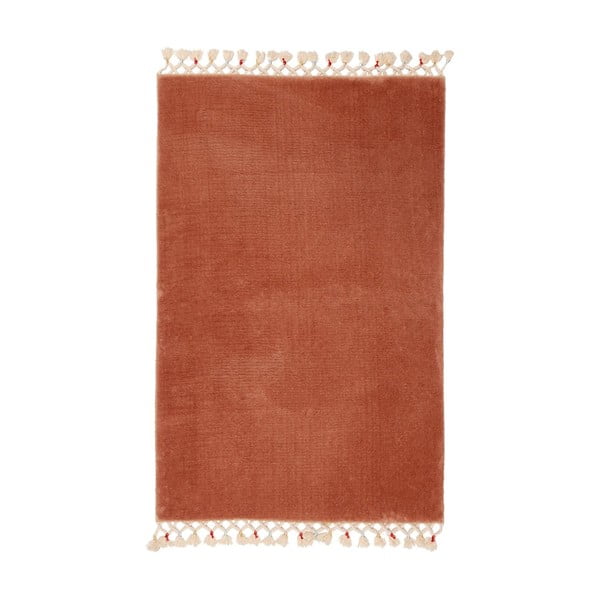 Кафяв килим за баня 100x120 cm Tuft – Foutastic