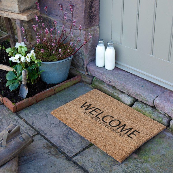 Изтривалка от кокосови влакна 40x60 cm Welcome Don't Expect Much – Artsy Doormats-image-3