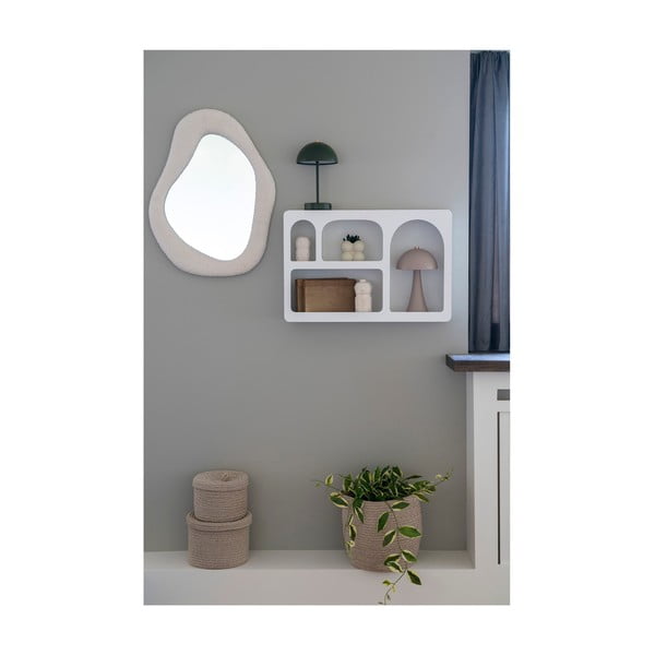 Бял стенен рафт на няколко нива 60 cm Bryne – House Nordic-image-2