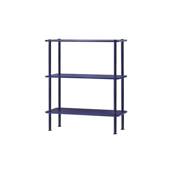 Син стелаж от декор от дъб  80x90,5x35 cm Teidi – noo.ma