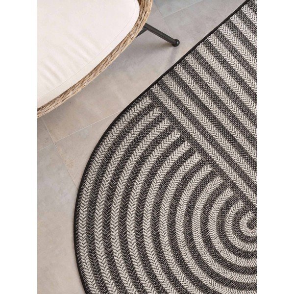 Черен/кремав килим за открито и закрито 160x230 cm Haringey Woodfield – Ted Baker-image-2