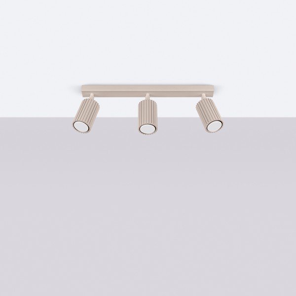 Кафяво-сив метален прожектор 6,5x45 cm Gleam – Sollux-image-2