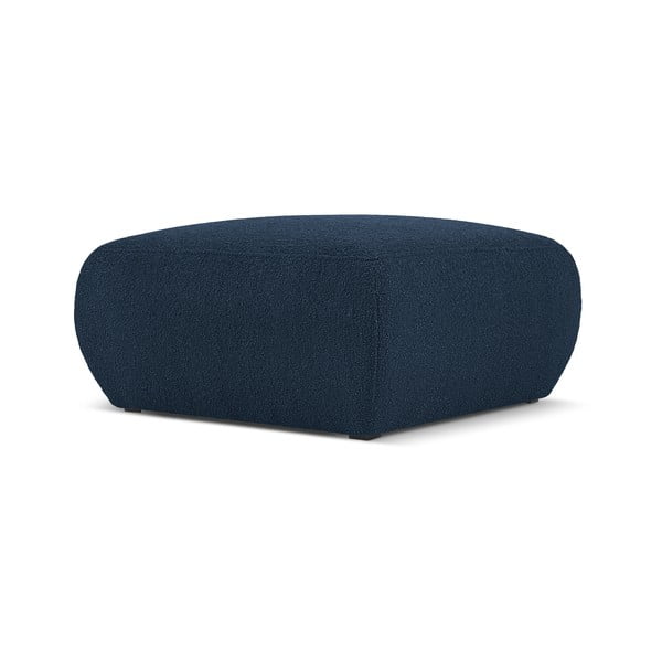 Тъмносиня табуретка от плат букле Molino - Micadoni Home-image-1