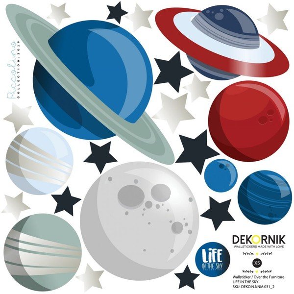 Комплект стикери за стена Life in the Sky - Dekornik-image-2