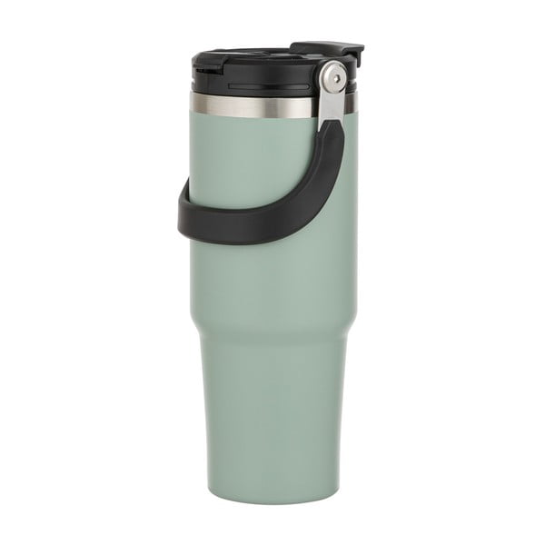 Светлозелена бутилка за пътуване бутилка  от неръждаема стомана 1 l Eco – Ladelle