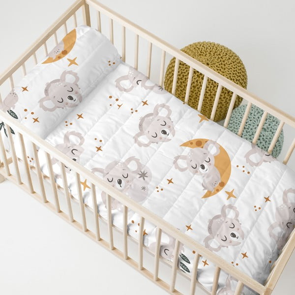 Памучна ватирана бебешка покривка за легло 100x130 cm Baby koala - Moshi Moshi