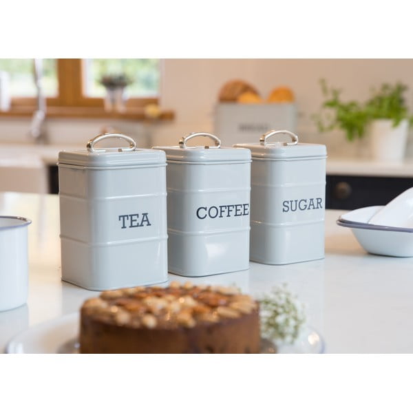 Буркан за захар Nostalgia от сив калай Living Nostalgia - Kitchen Craft-image-1