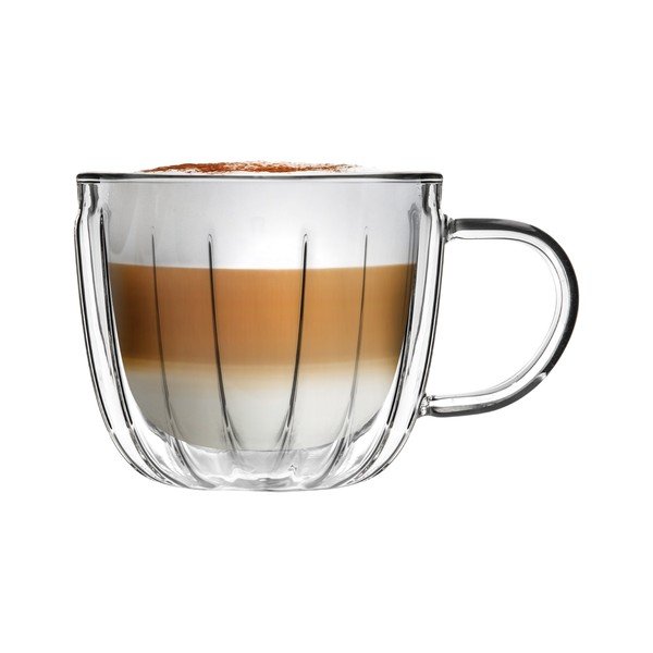 Стъклени чаши в комплект 2 бр. за капучино 350 ml Tulip – Vialli Design-image-4