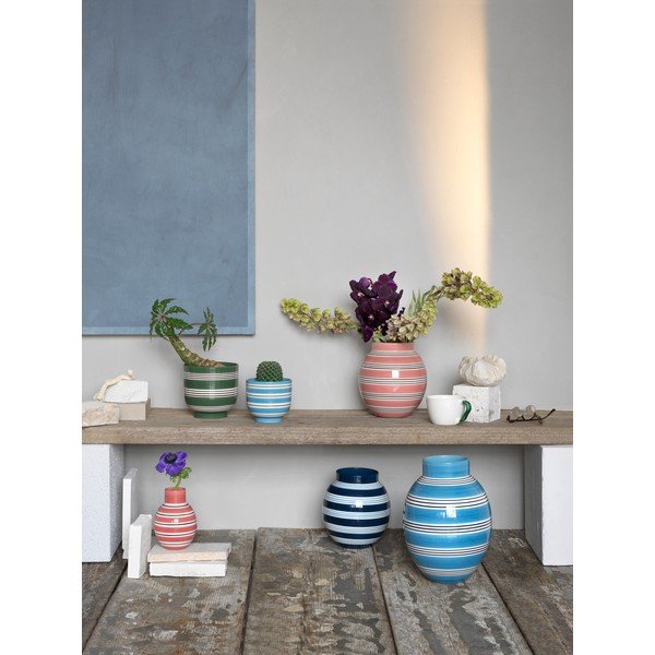 Розово-бяла порцеланова ваза Nuovo, височина 20,5 cm Omaggio - Kähler Design-image-4